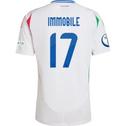 Ciro Immobile #17 Italië Voetbalshirt EK 2024 Uittenue Heren